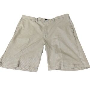 Cool 18 Pro Golf Shorts Mens‎ 42 Blue White Checkered Performance Polyester